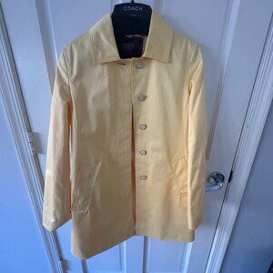 Coach yellow cotton coat - size XS